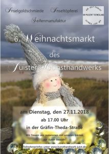 Bild 0 von  Juister Kunsthandwerk lädt zum Weihnachtsmarkt ein