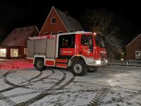 Bild 0 von Feuerwehr Juist bei nächtlichem Einsatz im Schnee