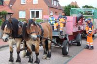 Bild 2 von Schüler aus Gelsenkirchen erlebte Müllabfuhr mit Pferden auf Juist