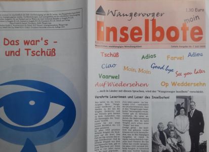 Bild 0 von Der „Wangerooger Inselbote“ ging nach 110 Jahren in den Ruhestand