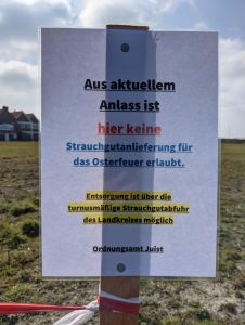 Bild 0 von Schild untersagt Ablagerung von Strauchwerk