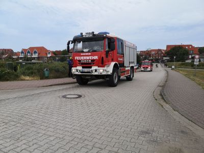 Bild 0 von Feuerwehr Juist suchte brennenden Mülleimer