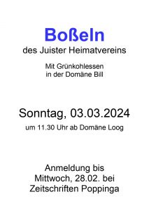 Bild 0 von Erinnerung an Boßeltour/Grünkohlessen vom Heimatverein