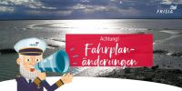 Bild 0 von Abfahrtzeit ab Juist für Donnerstag geändert